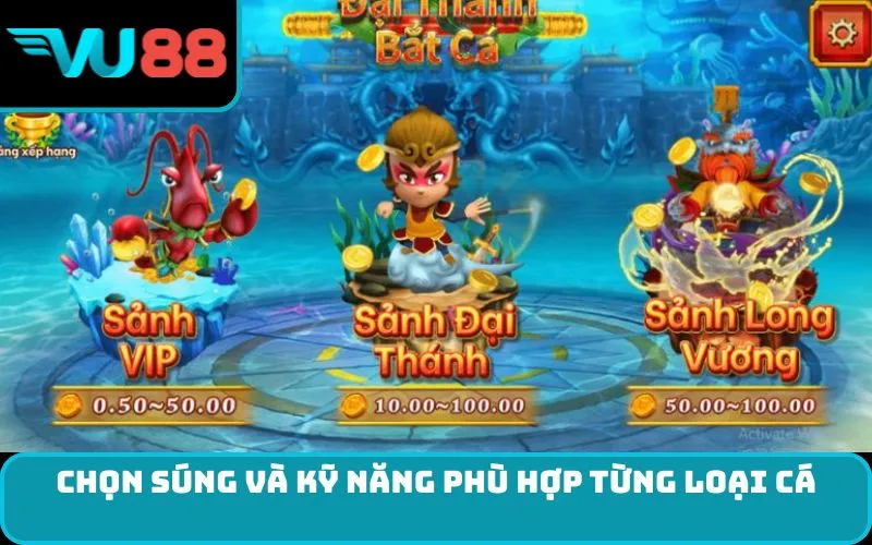 Chọn súng và kỹ năng phù hợp từng loại cá