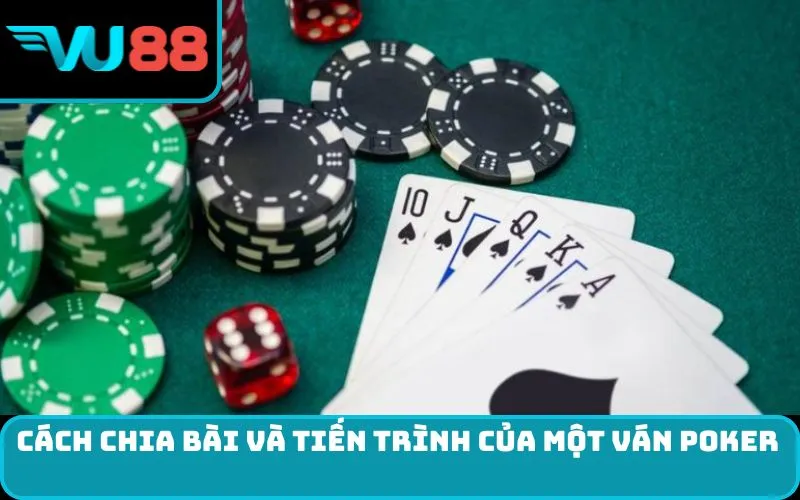 Cách chia bài và tiến trình của một ván Poker