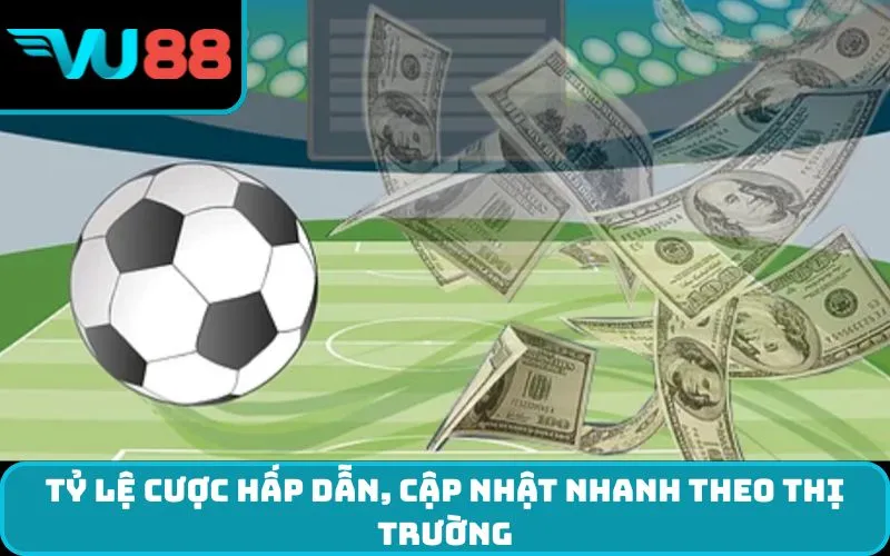 Tỷ lệ cược hấp dẫn, cập nhật nhanh theo thị trường